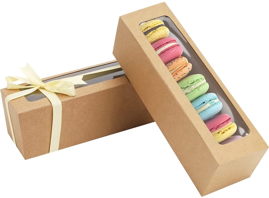 กล่องเลือกมาการอง 25 แพ็คพร้อมริบบิ้นใส 6 Macaron
