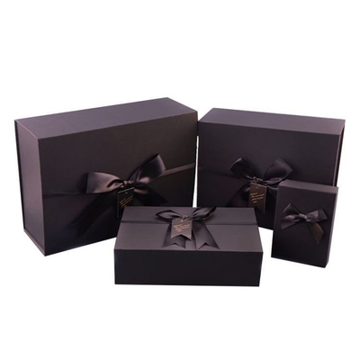 กล่องเครื่องสำอางสุดหรูแบบกำหนดเอง Black White Boutique Cosmetic Package Gift Box