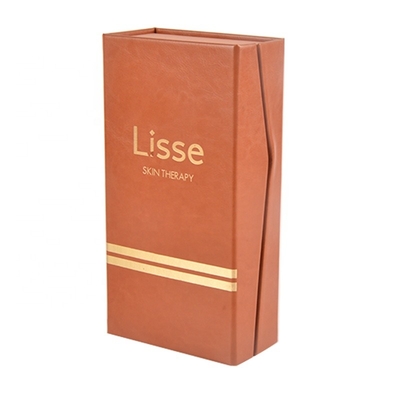 Custom Pu Leather Magnetic Flip Top Lid เครื่องสำอางน้ำหอมกระดาษบรรจุภัณฑ์กล่องของขวัญ