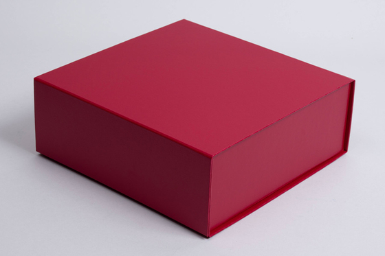 ราคาดี Scarlet Magnetic Lid Gift กล่องของขวัญหนังปั๊มเคลือบ UV ฟอยล์สีทอง ออนไลน์