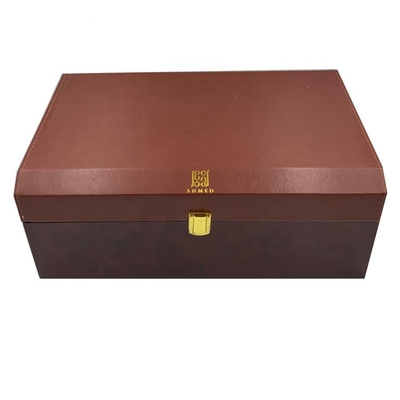 ราคาดี กล่องของขวัญน้ำหอมไม้ครึ่งหนังดีไซน์ใหม่ตลาดอาหรับ ออนไลน์