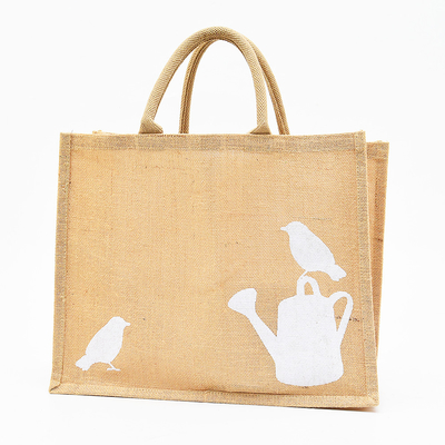 ราคาดี สุภาพสตรีที่กำหนดเองพิมพ์ Burlap Tote Bag อาบน้ำชายหาดช้อปปิ้งในชีวิตประจำวัน ออนไลน์