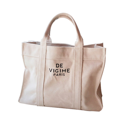 ราคาดี 12oz 16oz ผ้าฝ้ายหนาผ้า Cotton Women's Canvas Handbags Printed Logo ออนไลน์