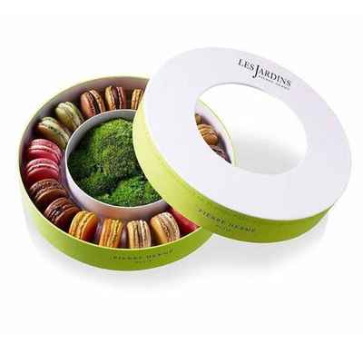 ราคาดี กล่องของขวัญ Macaron ทรงกลมกระดาษแข็งหรูหราพร้อมถาดพลาสติก ออนไลน์
